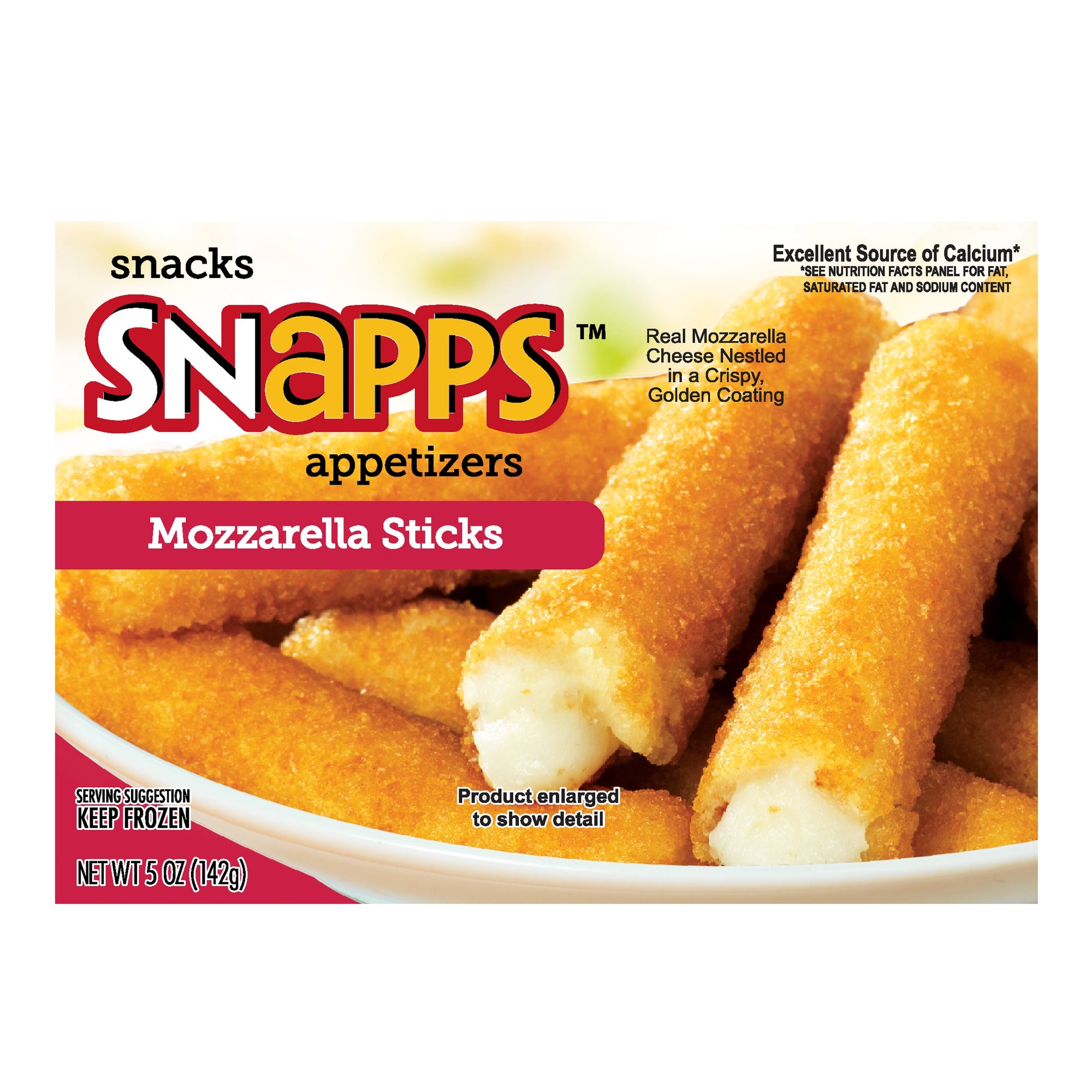 Snapps Appetizer Mozzarella Sticks, 5 Oz