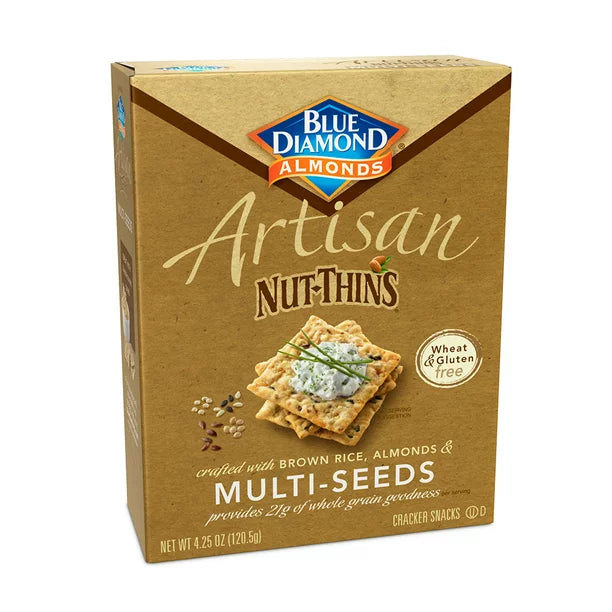 Blue Diamond Artisan Nut Thins Multi Seed, 4.25 Oz