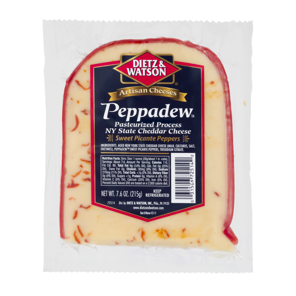 Dietz & Watson Peppadew Cheese Wedge, 7.6 Oz