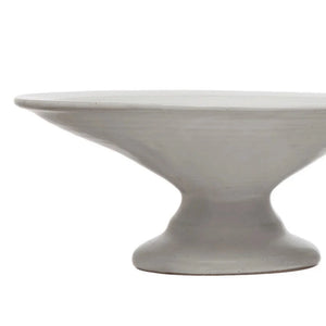 8 1/4" Stoneware Pedestals with Matte Finish, 2 Colors