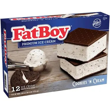 Fat Boy Ice Cream Sandwich Cookie & Cream 6 ct