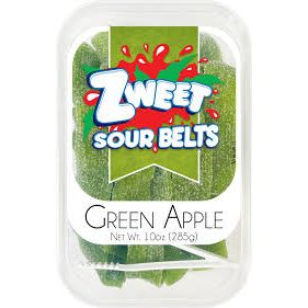 Zweet Sour Apple Belts, 10 Oz