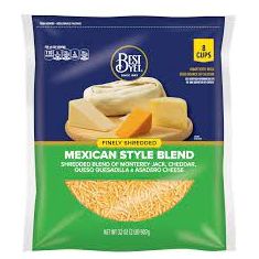 Best Yet Fancy Shredded Mexican Style Cheese, 8 Oz