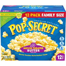 Pop-Secret Popcorn, Movie Theatre Butter, 12 pk