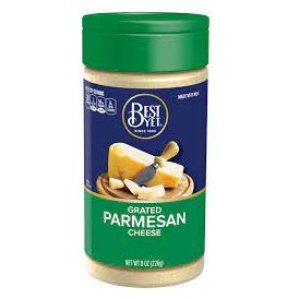 Best Yet Grated Parmesan Cheese, 8 Oz