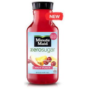 Minute Maid Zero Sugar Fruit Punch Juice, 52 Oz