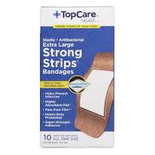 Top Care Bandage Strip XL, 10 Ct