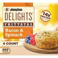 Jimmy Dean Delights Frittatas, Bacon & Spinach, 6 Ct
