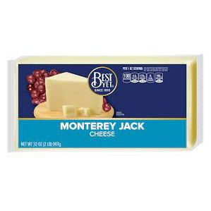 Best Yet Monterey Jack Cheese Bar, 16 Oz