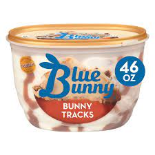 Blue Bunny Bunny Tracks Ice Cream, 46 Oz