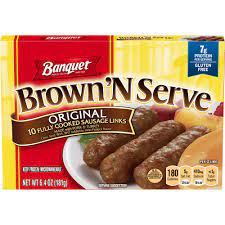 Banquet Brown n Serve Original Sausage Links, 10 Ct