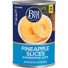 Best Yet Pineapple Slices in Juice, 20 Oz
