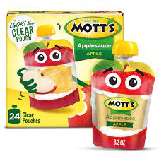 Mott's Original Applesauce Pouches, 3.2 Oz, 4 Ct