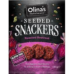 Olina's Bakehouse Roasted Beetroot Crackers, 4.9 Oz
