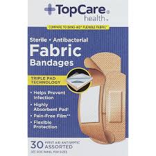 Top Care Flex Fabric Bandage 3/4", 30 Ct