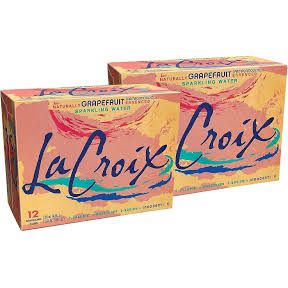 La Croix Pamplemousse (Grapefruit) Flavored Sparkling Water, 12 Oz, 12 Pk