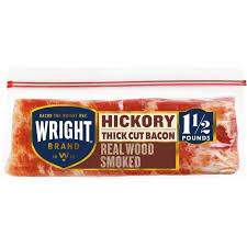 Wright Brand Thick Sliced Hickory Smoked Bacon, 40 Oz