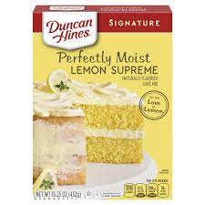 Duncan Hines Perfectly Moist Lemon Supreme Cake Mix, 15.25 Oz