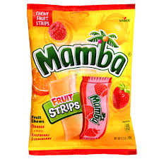 Mamba Fruit Strips Peg Bag, 6.3 Oz