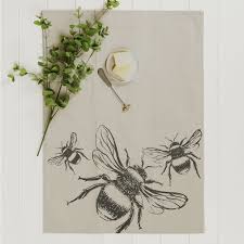 Selbrae House Linen Tea Towel - Bee