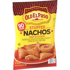 Old El Paso Stuffed Nachos Beef & Cheese Frozen, 90 Ct