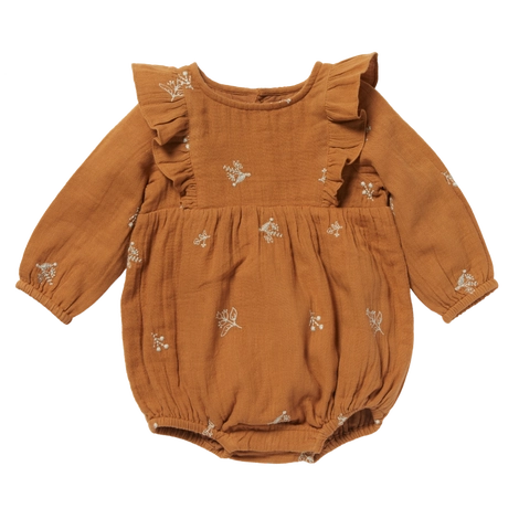 Bonheur du Jour Malou Overall | Brown / 12-18M