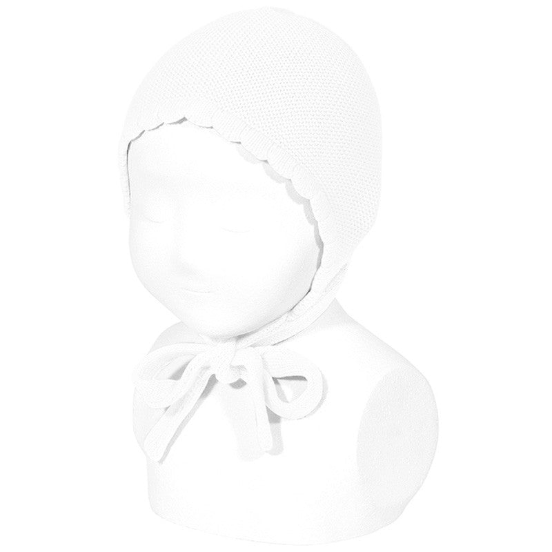 Condor Knit White Bonnet