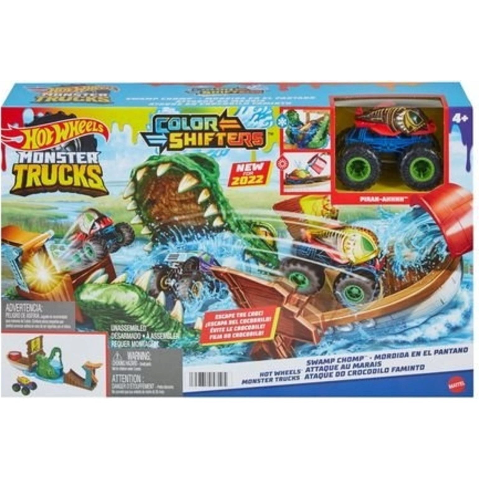 Hot Wheels Monster Trucks Color Shifters Swamp Chomp