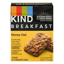 Kind Breakfast Bar, Honey Oat, 6ct0