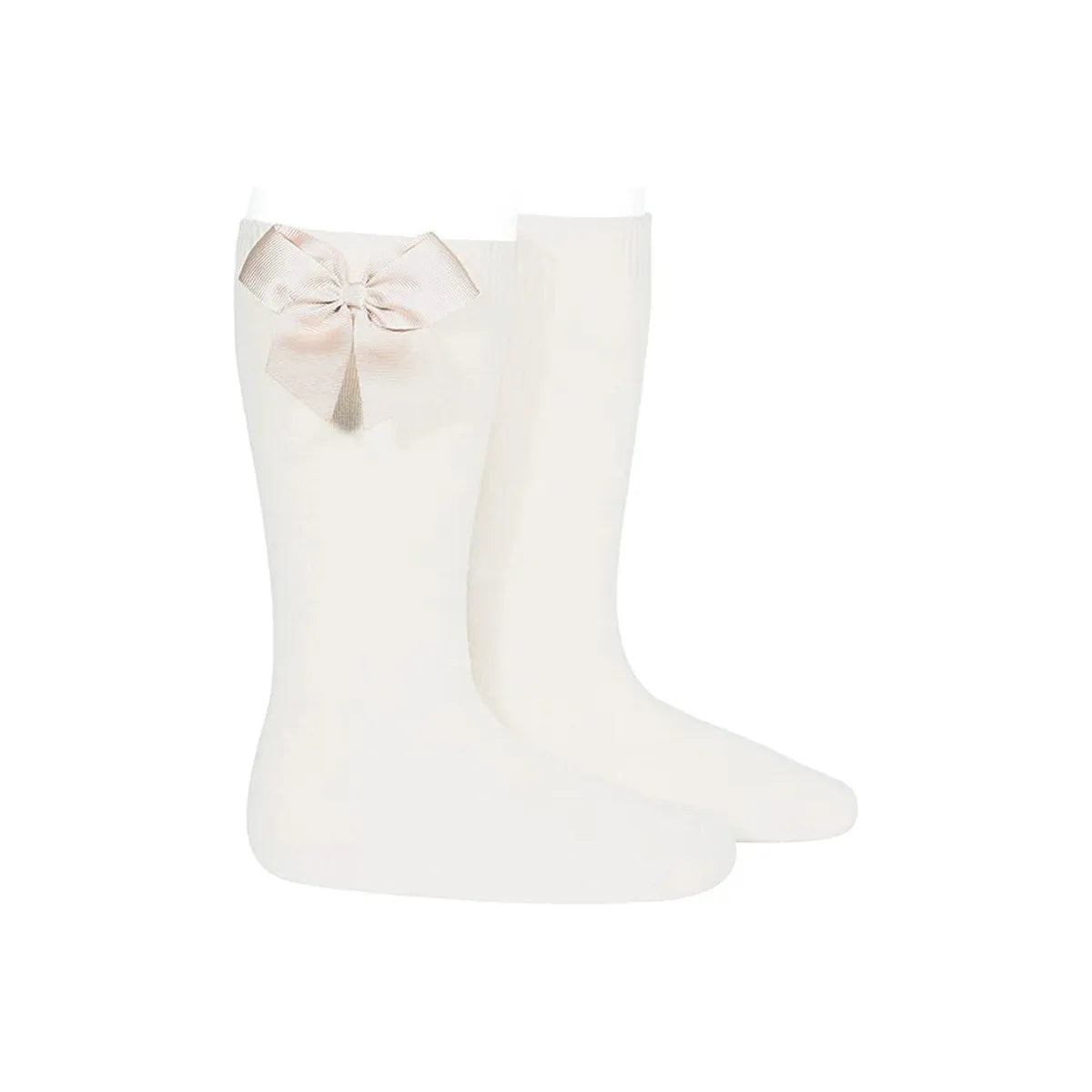 CONDOR HIGHT SOCKS WITH BOWS GROSGRAIN  Size 2 Y