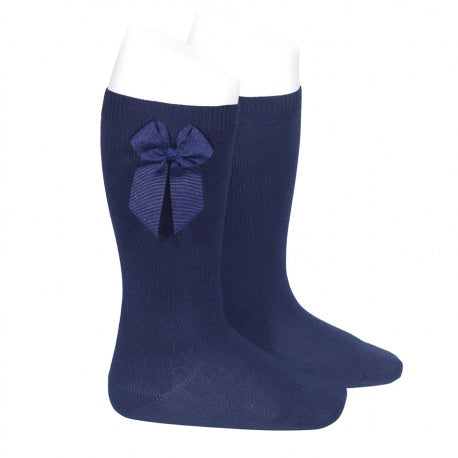 Condor, Bow Socks, Navy, Size 2