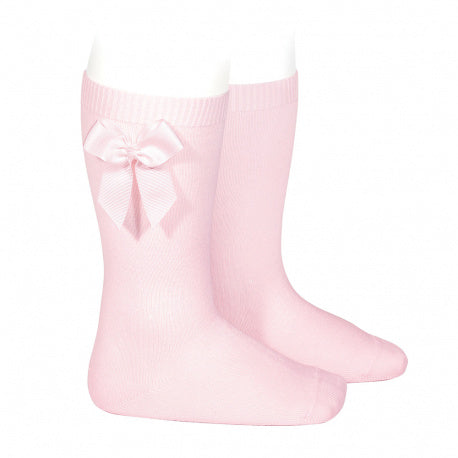 Condor, Bow Socks, Pink, Size 1