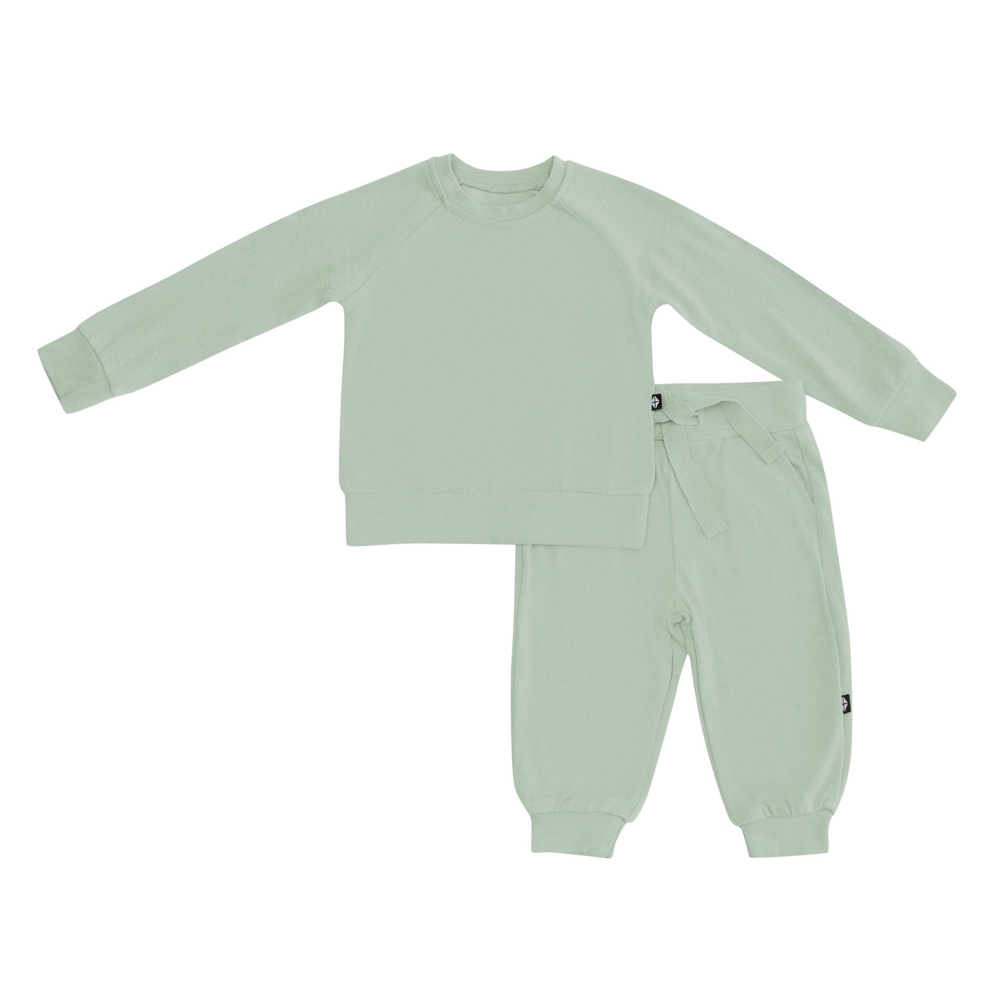 Kyte Baby Bamboo Jersey Jogger Set in Thyme / 5T