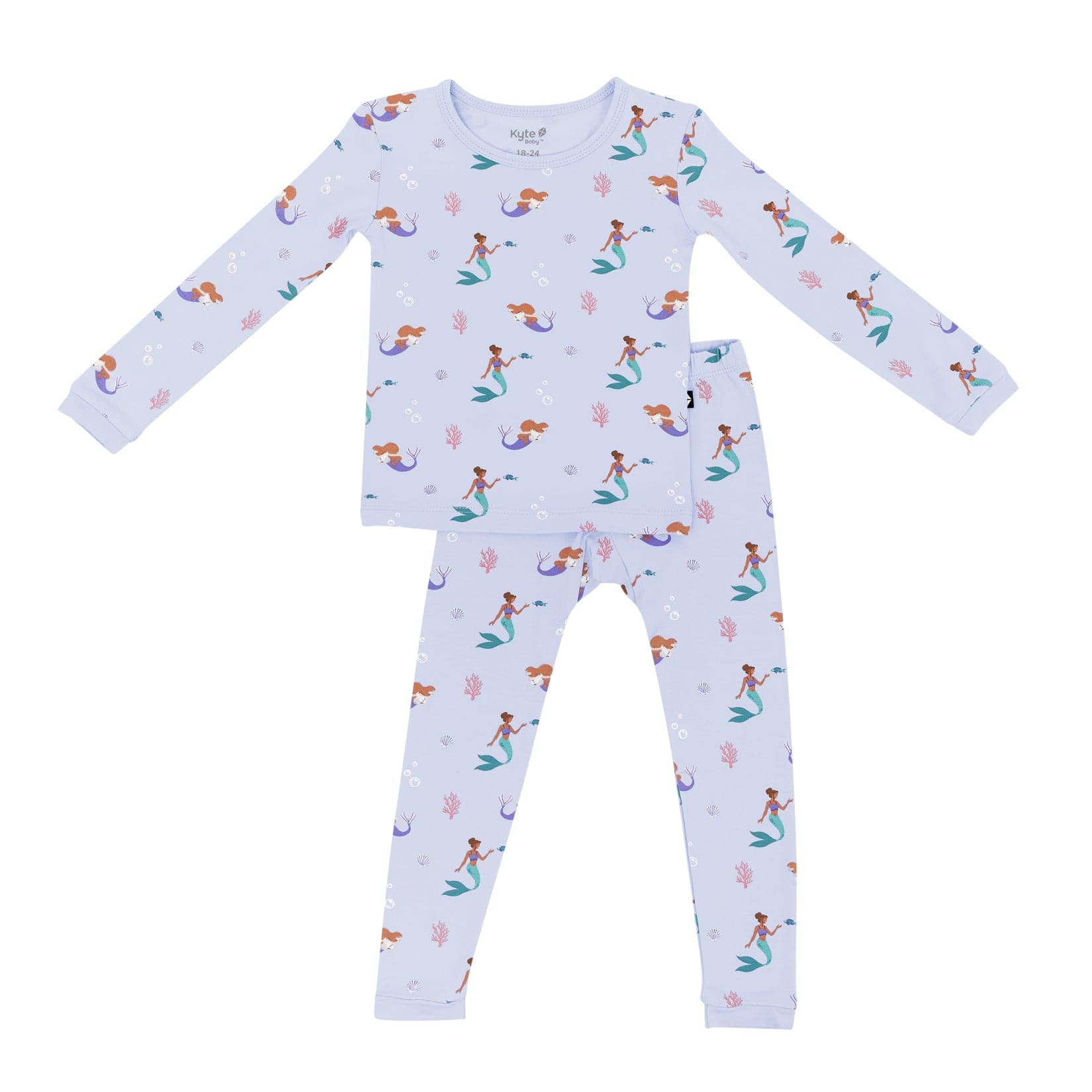 Kyte Baby Long Sleeve Pajamas in Mermaid / 4T