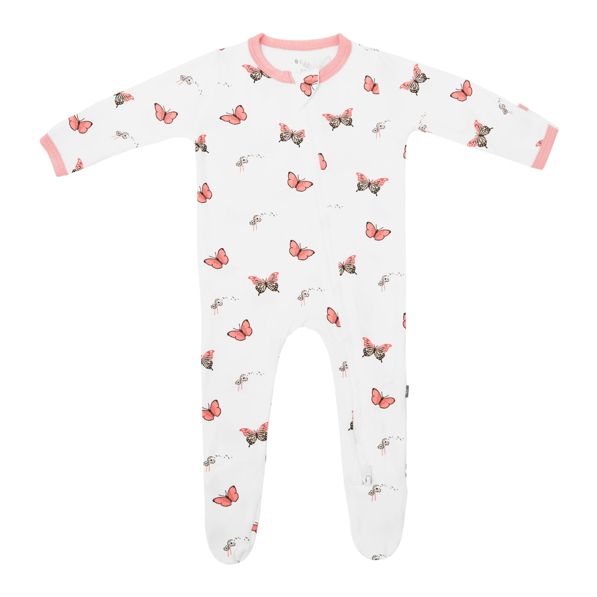 Kyte Baby Zippered Footie in Butterfly / 3-6 months