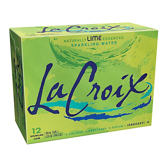 La Croix Lime Flavored Sparkling Water, 12 Oz, 12 Pk