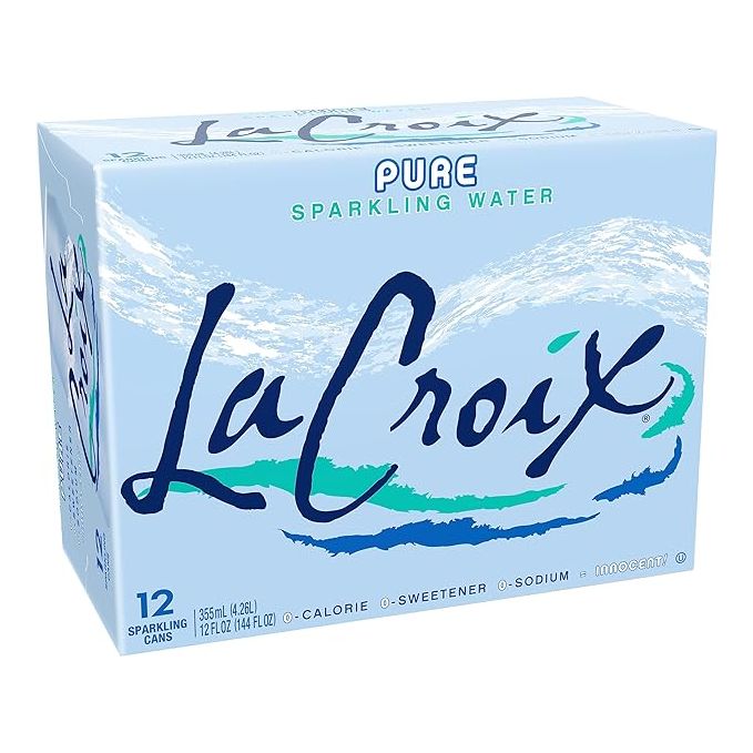 La Croix Plain Sparkling Water, 12 Oz, 12 Pk