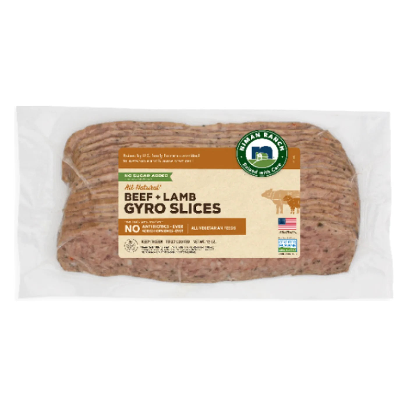 Neman Ranch Beef & Lamb Gyro Slices, 12 Oz