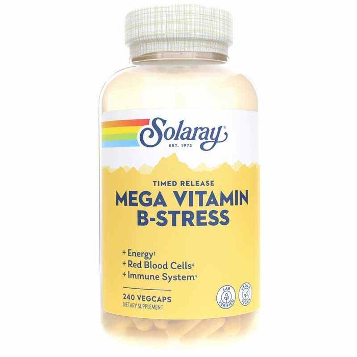 Solaray Timed Release Mega B-Stress, 240 Ct