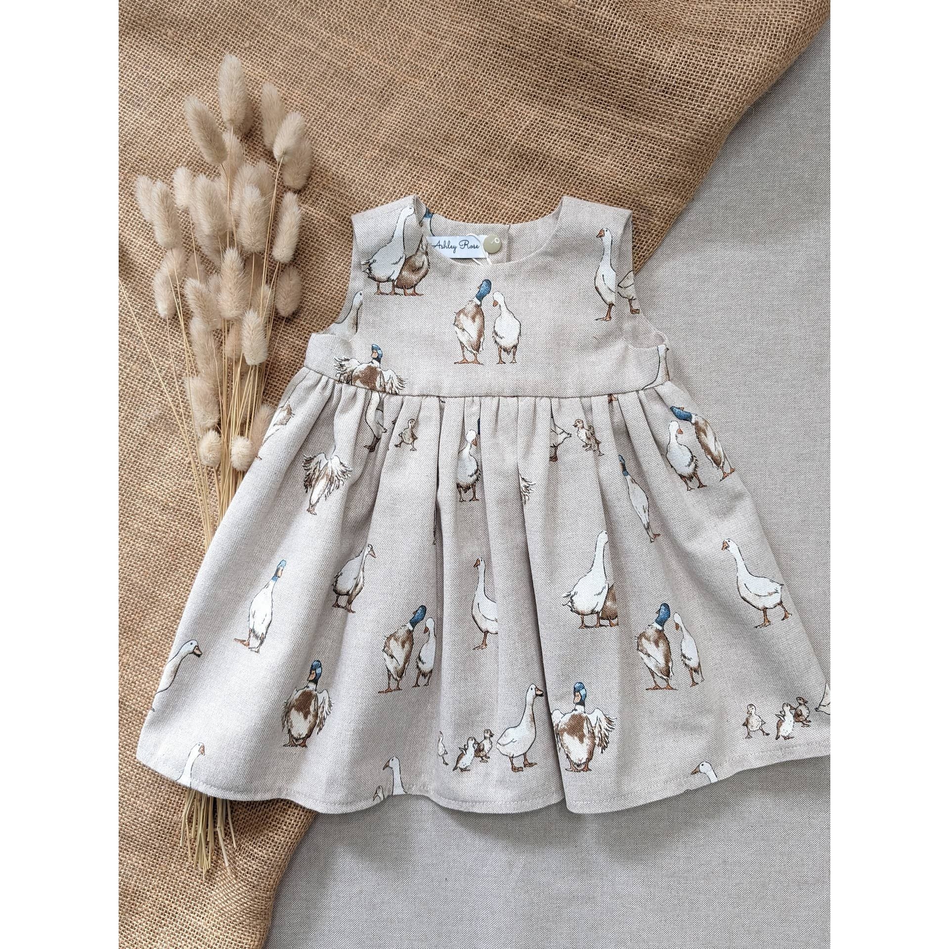 Ashley Rose Linen Look Duck Dress | 3 Years