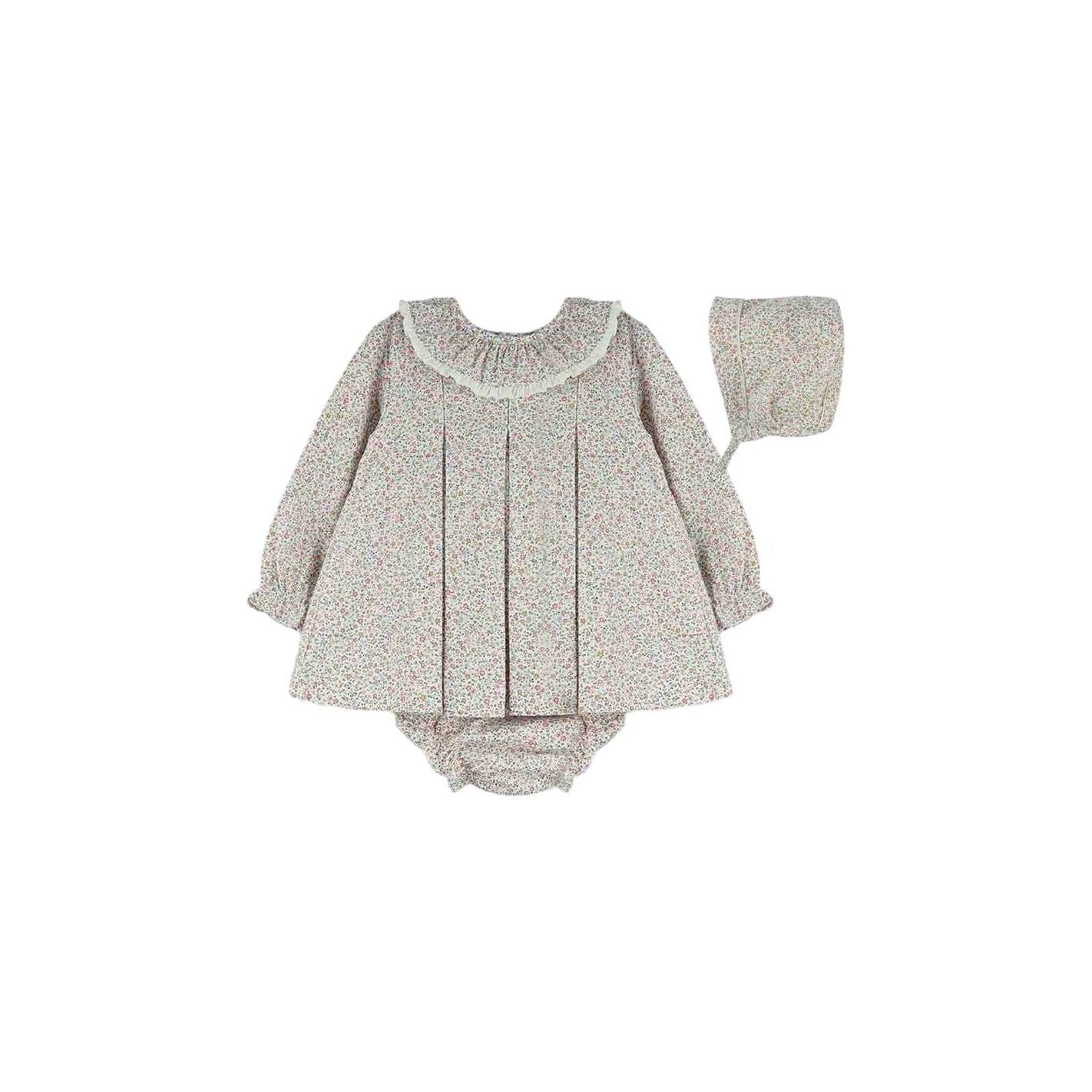 Baby Ferr Baby Dress with Bonnet - Size 24m