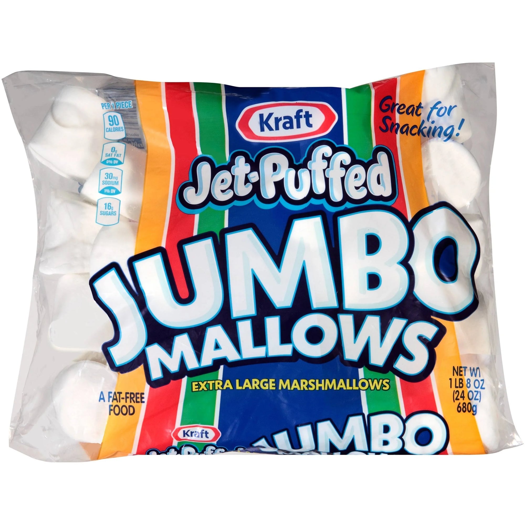 Kraft Jet-Puffed Jumbo Marshmallows, 24 Oz