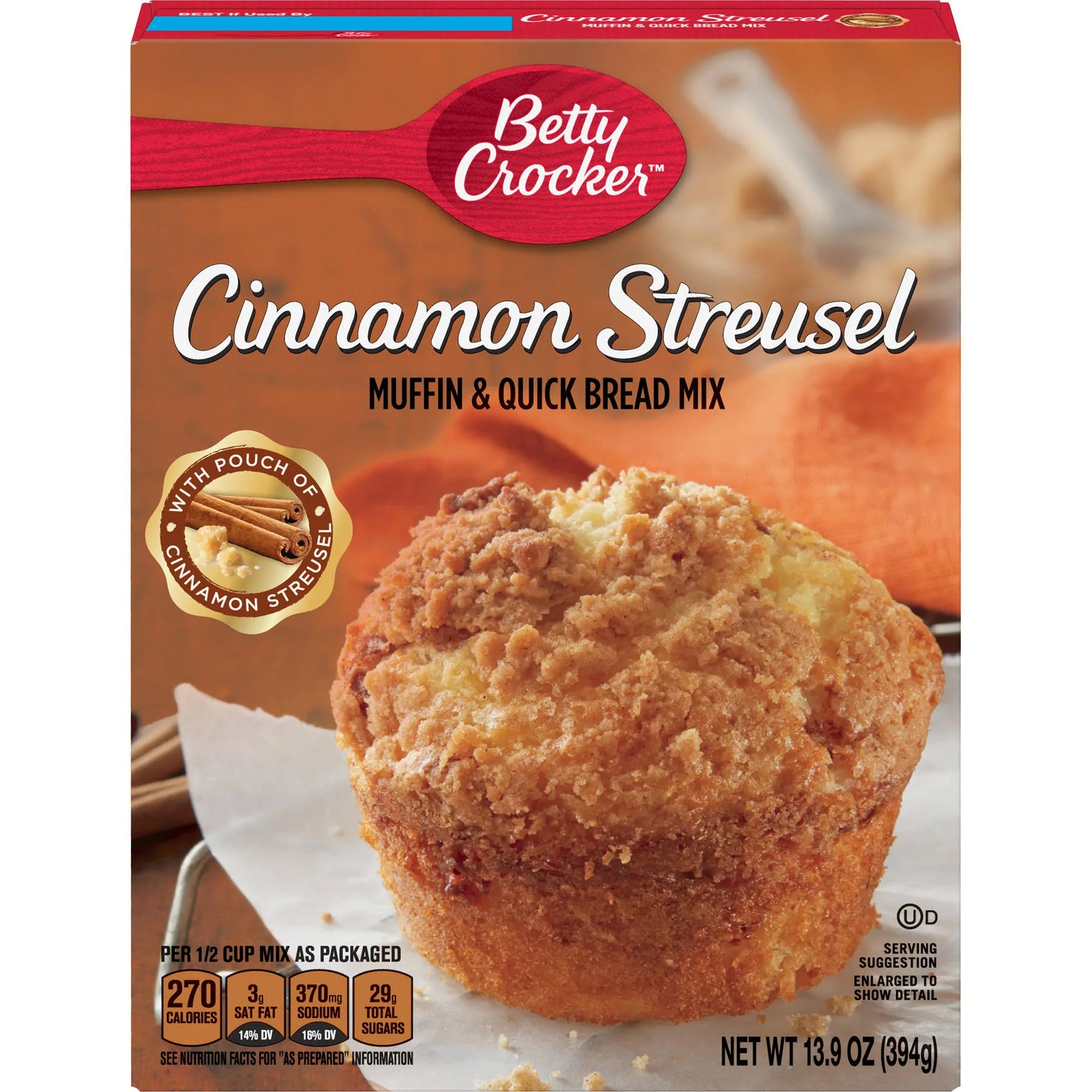 Betty Crocker Cinnamon Streusel Mix, 13.9 Oz