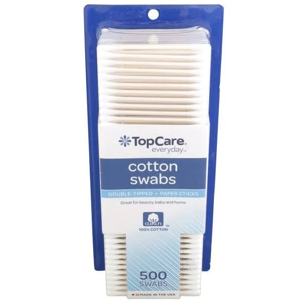 Top Care Cotton Swabs, 500 CT