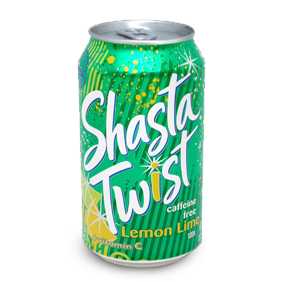 Shasta Lemon & Lime Twist, 12 Oz, 12 Ct