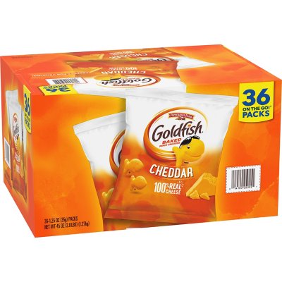 Pepperidge Farm Goldfish Cheddar Snack Packs, 36 Ct