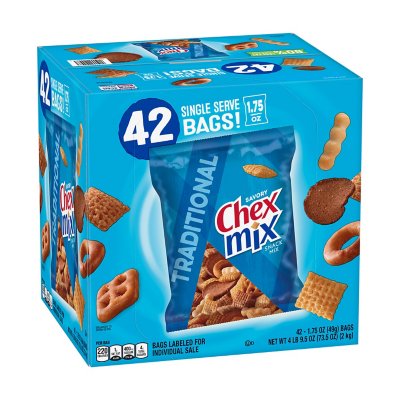 Chex Mix Traditional Savory Snack Mix, 42 Ct