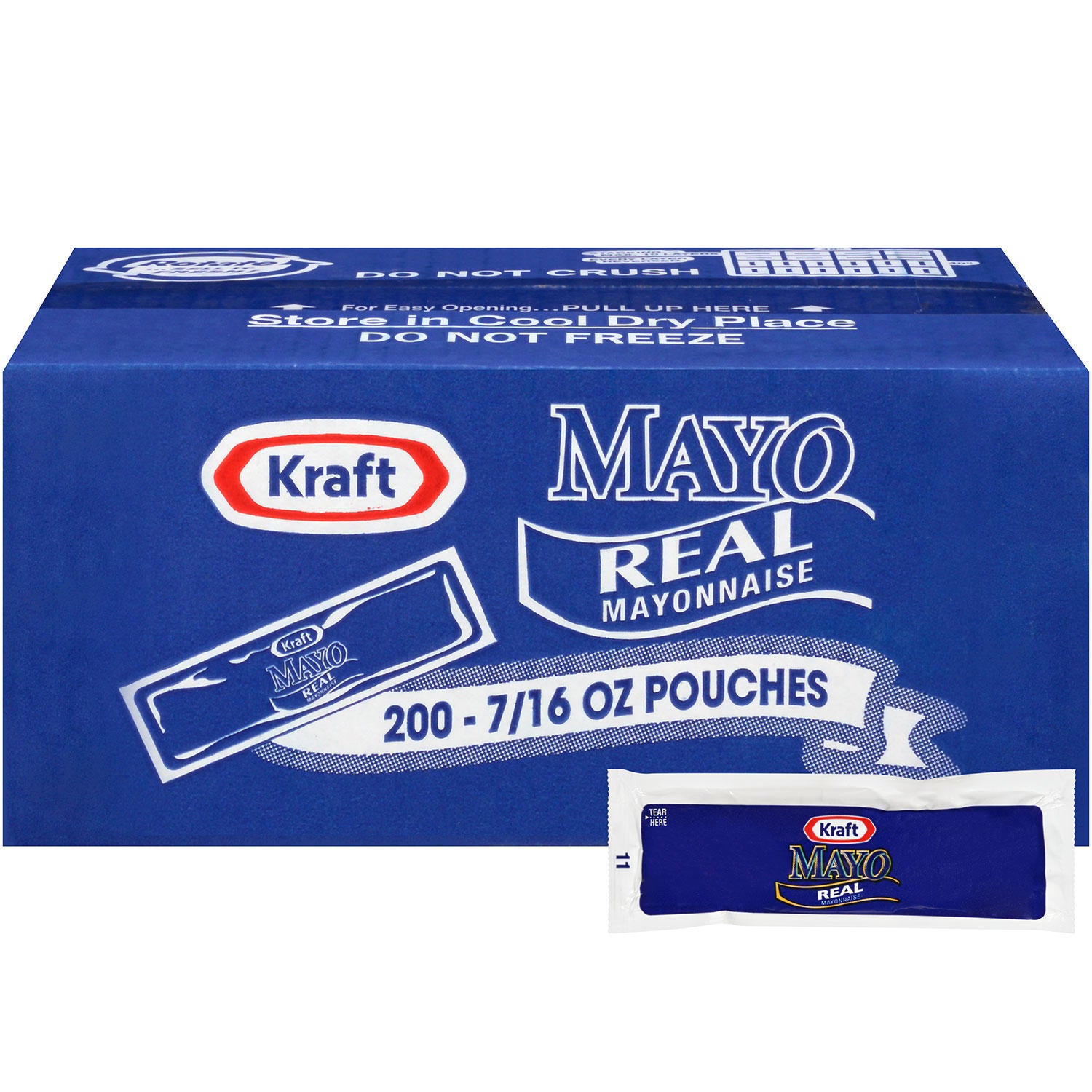 Kraft Mayo Packets, 0.44 Fl Oz, 200 Ct