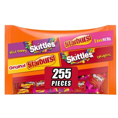 Starburst and Skittles Fruity Candy Variety Mix, 255 Ct