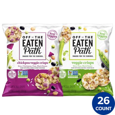 Off The Eaten Path Veggie Crisps Mix Flavor Variety Pack, 1.25 Oz, 26 Ct